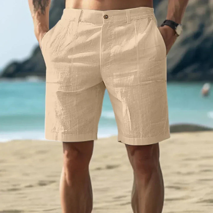 Pantaloni Corti Uomo in Lino Casual