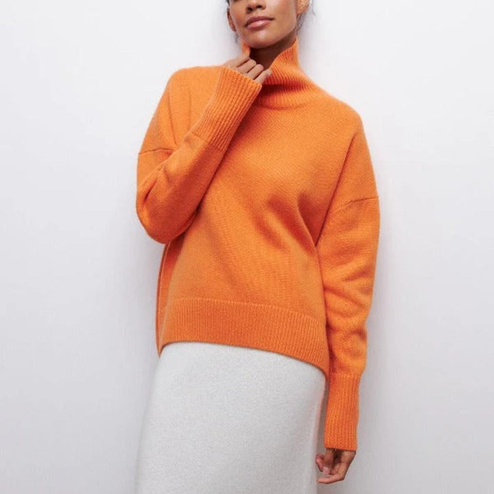 Maglione a Collo Alto da Donna – Essenziale Invernale
