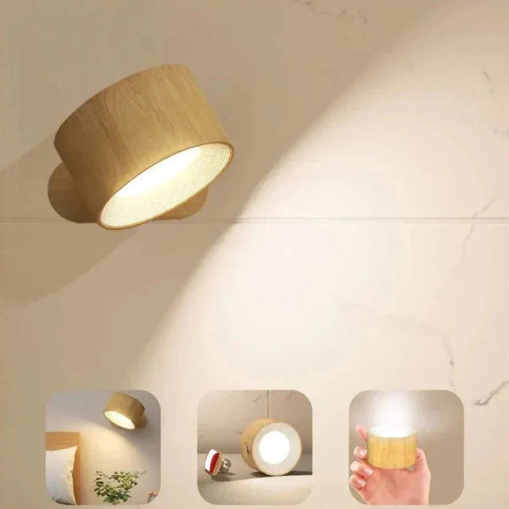Lampada a Muro Magnetica e Senza Fili
