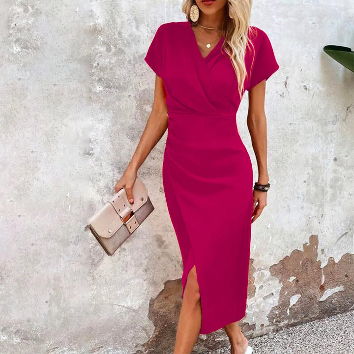 Maggiena – Abito Mini Casual con V-decolté per Donna | Charm Senza Sforzo