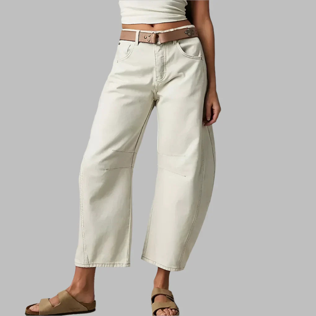 Jeans a Gamba Larga da Donna