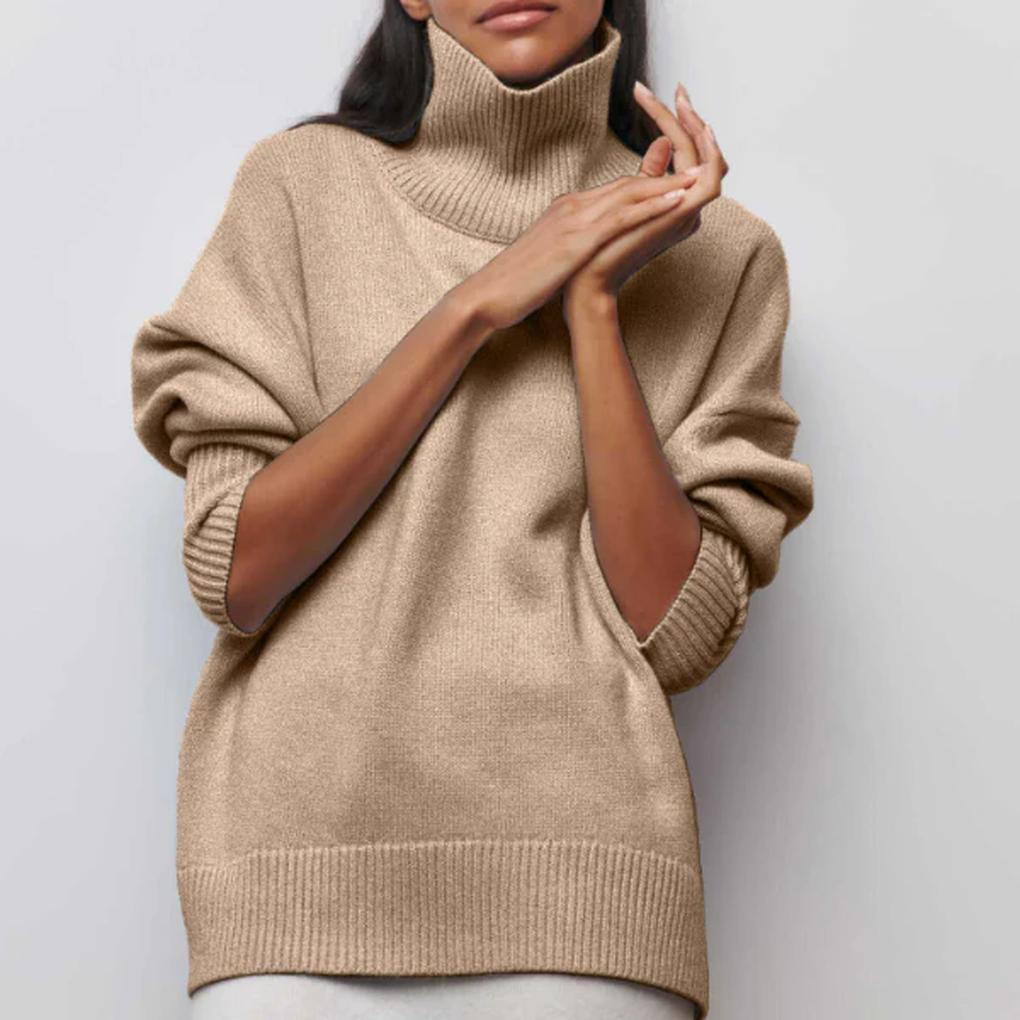 Maglione a Collo Alto da Donna – Essenziale Invernale