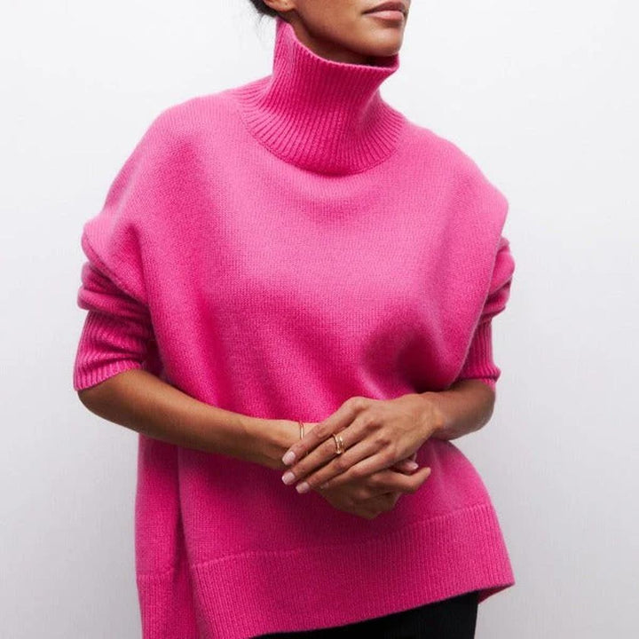 Maglione a Collo Alto da Donna – Essenziale Invernale