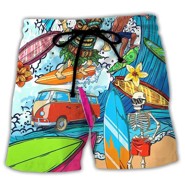 Idris – Pantaloni da Bagno Uomo | Dichiarazione Estiva Bold