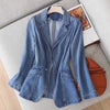 Giacca blazer in denim da donna