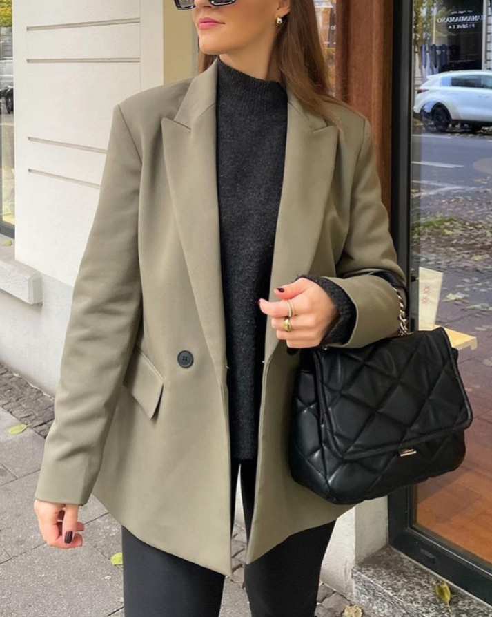 Elegante blazer doppiopetto da donna