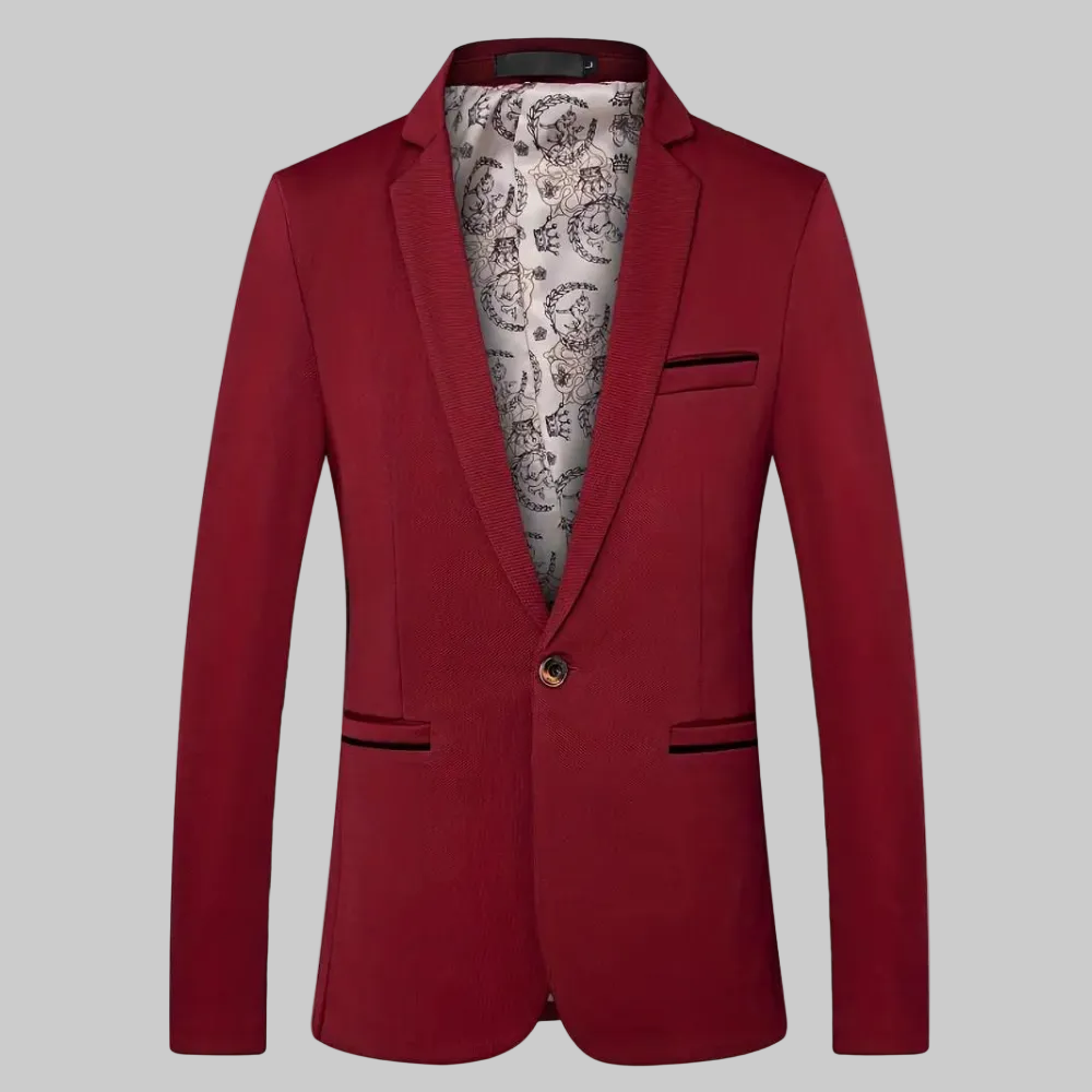 Blazer Elegante da Uomo Tailoring Rifinito