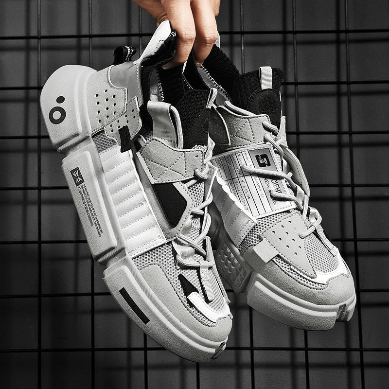 Sneakers streetwear con suola spessa