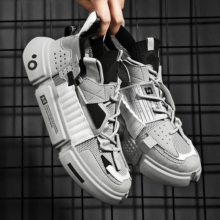 Sneakers streetwear con suola spessa