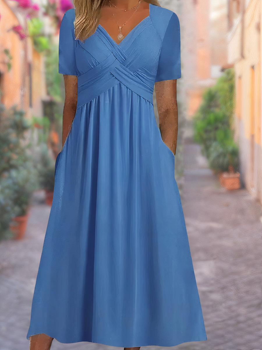 Abito estivo con scollo a V da donna