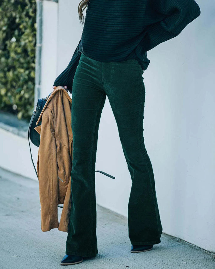 Pantaloni cargo chic a vita alta da donna