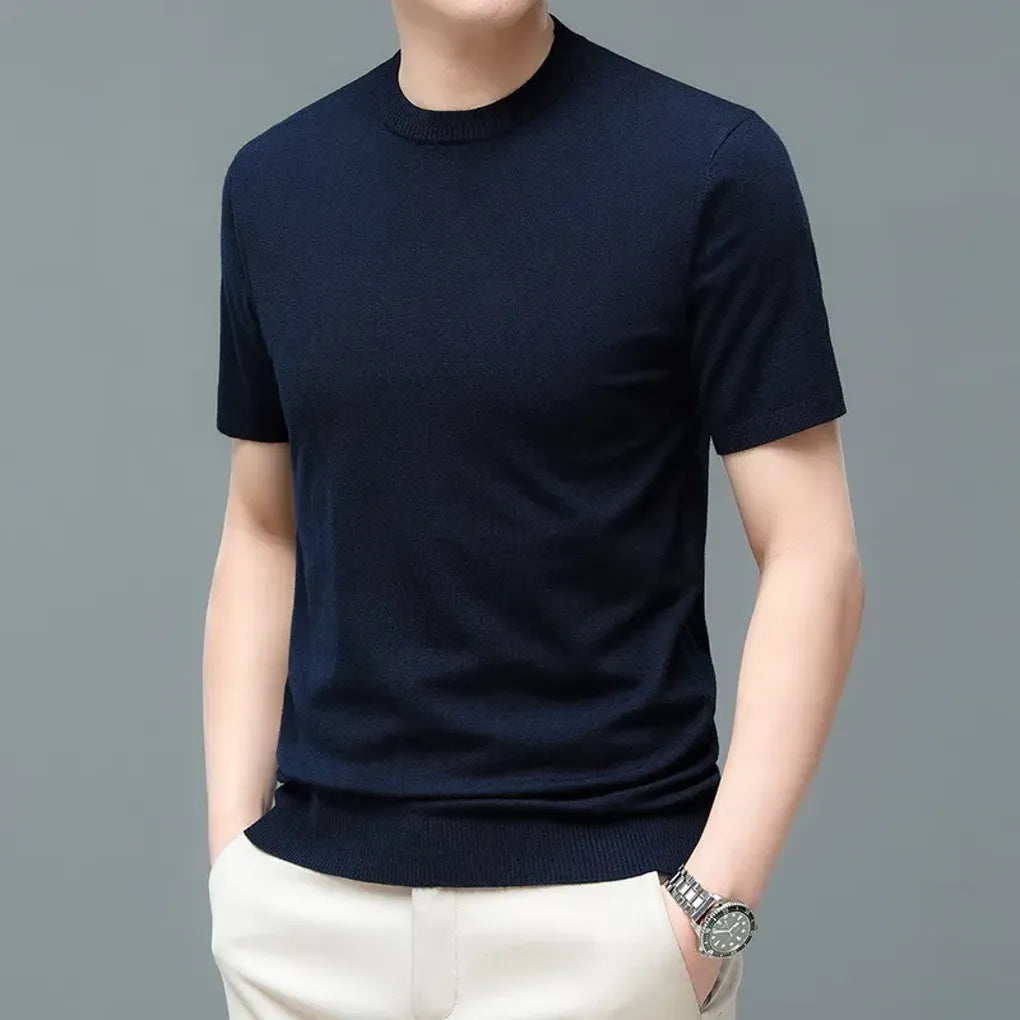 T-Shirt Collo Rotondo da Uomo – Basics Elevati per Uso Quotidiano