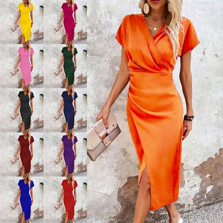 Maggiena – Abito Mini Casual con V-decolté per Donna | Charm Senza Sforzo