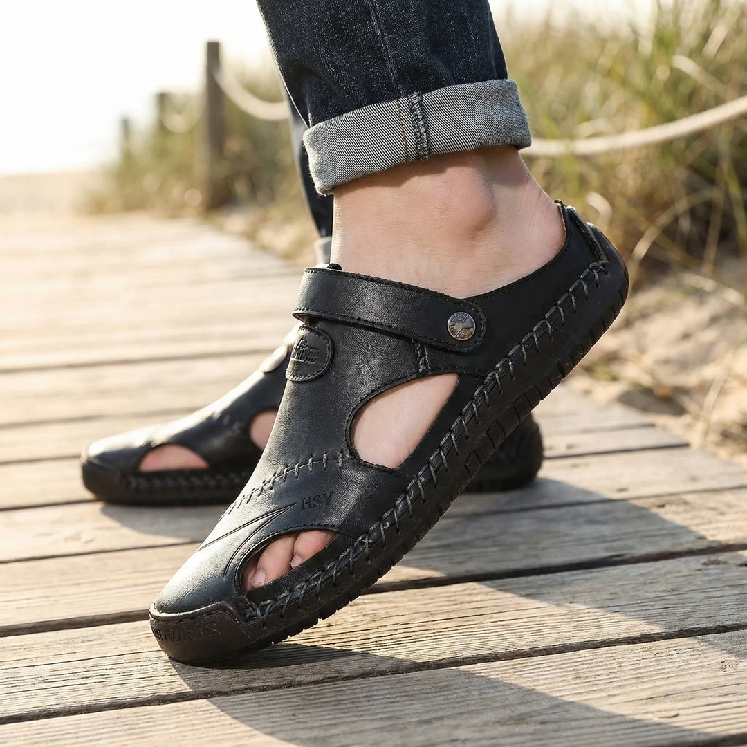 Sandavo - Closed-Toe Adjustable Strap Sandal