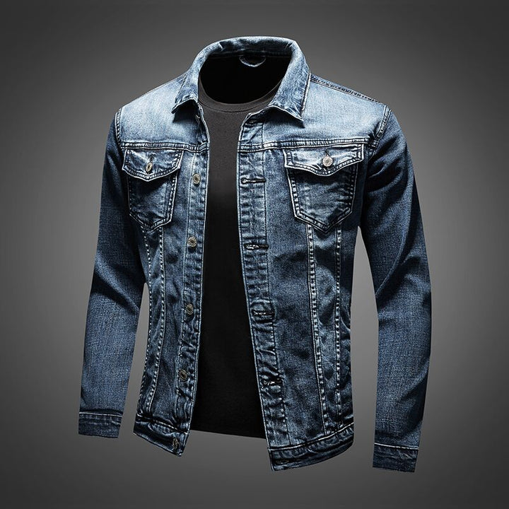 Atteggiamento Biker - Giacca in Denim per Uomini