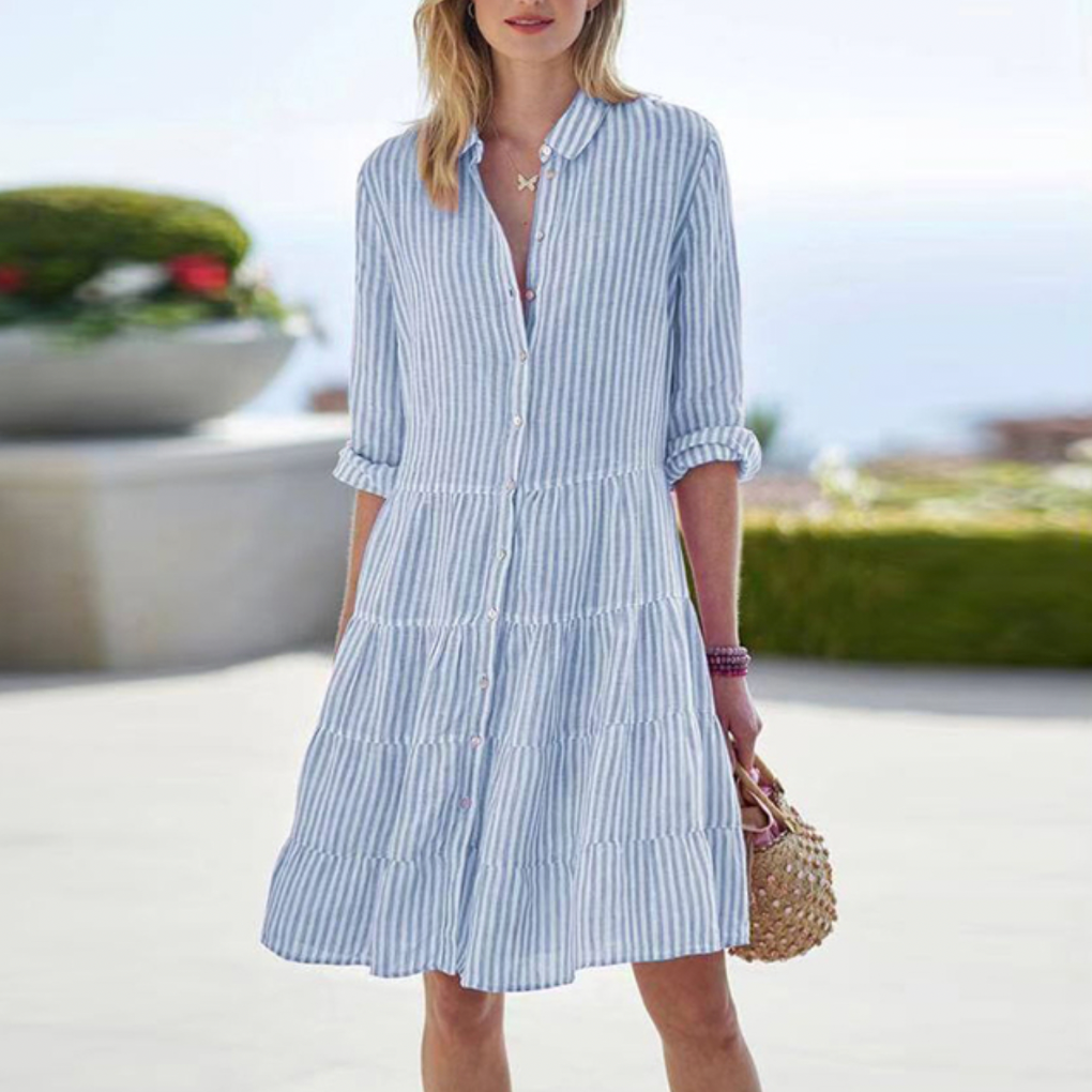 Eleganza casual con una silhouette a balze ariosa