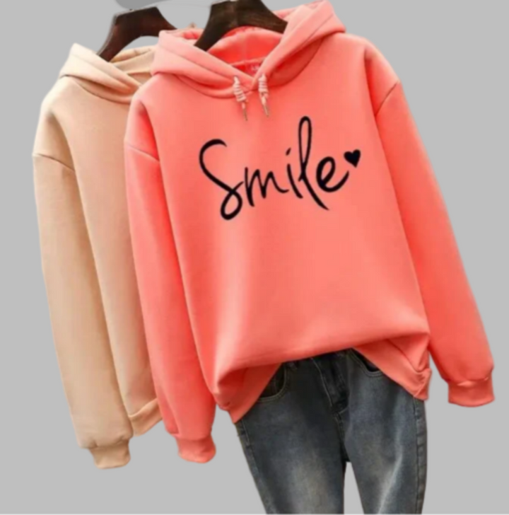 Felpa con Cappuccio da Donna Sorridente