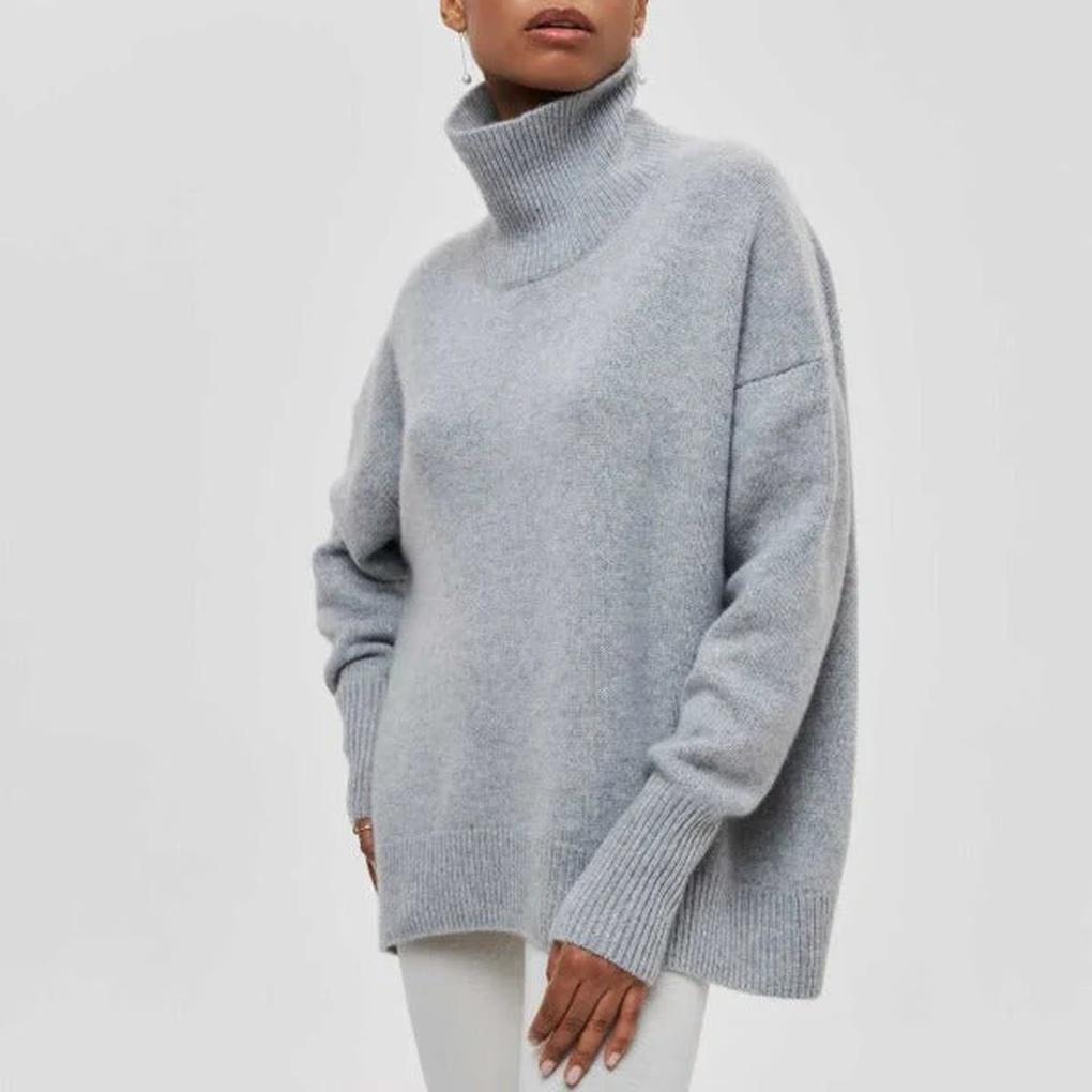 Maglione a Collo Alto da Donna – Essenziale Invernale