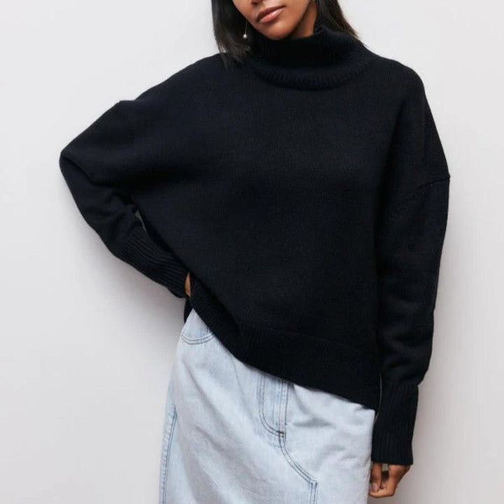 Maglione a Collo Alto da Donna – Essenziale Invernale