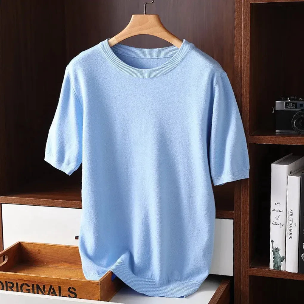 T-Shirt Collo Rotondo da Uomo – Basics Elevati per Uso Quotidiano