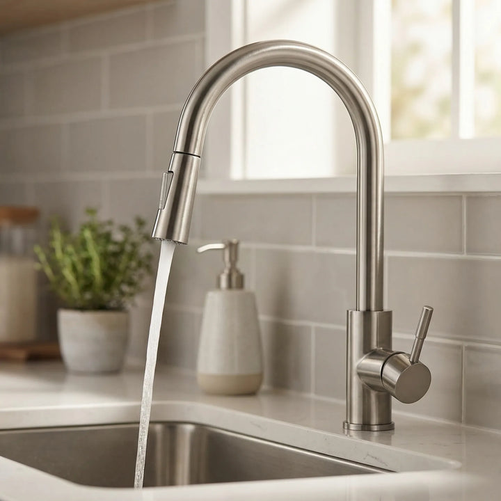 Senzara - Rubinetto da cucina a montaggio su piano con sensore di movimento