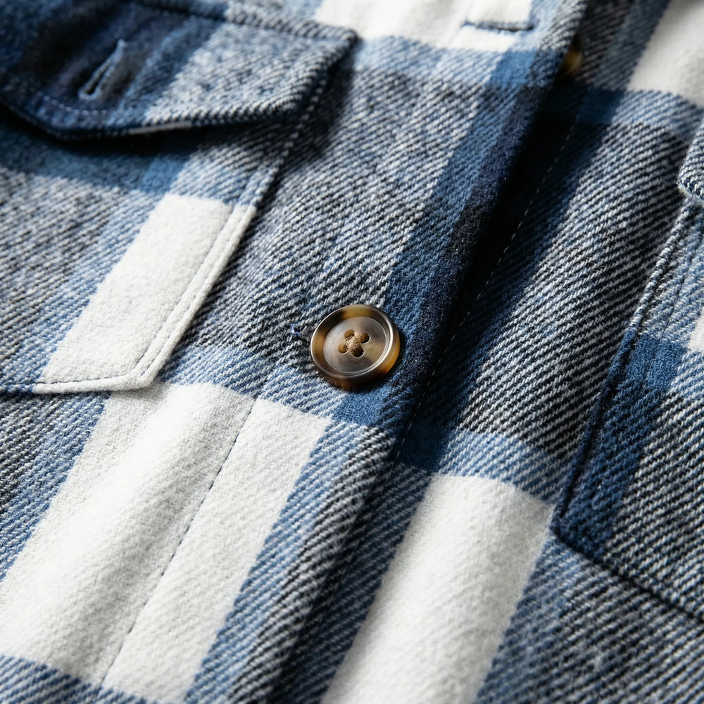 Shackora - Camicia-giacca oversize a quadri con bottoni