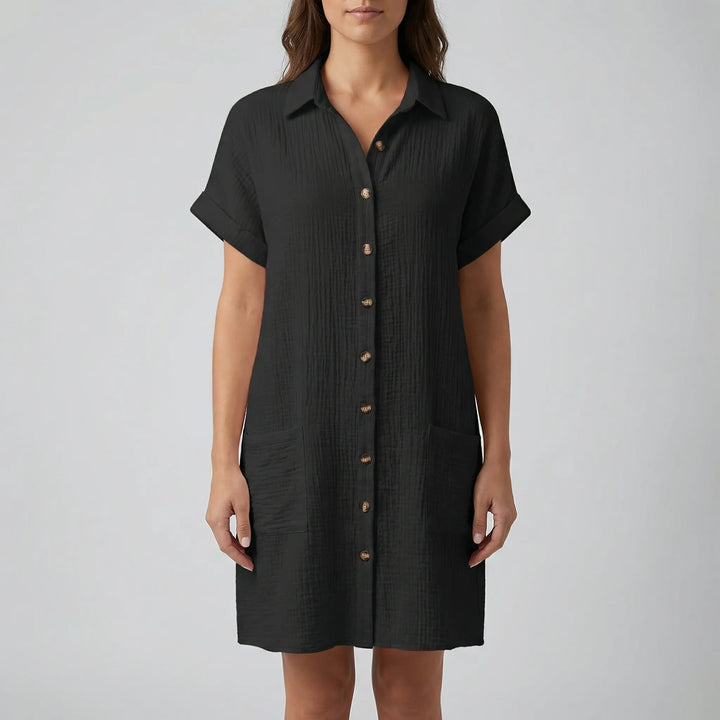 Shirtelle - Abito chemisier midi con bottoni sul davanti
