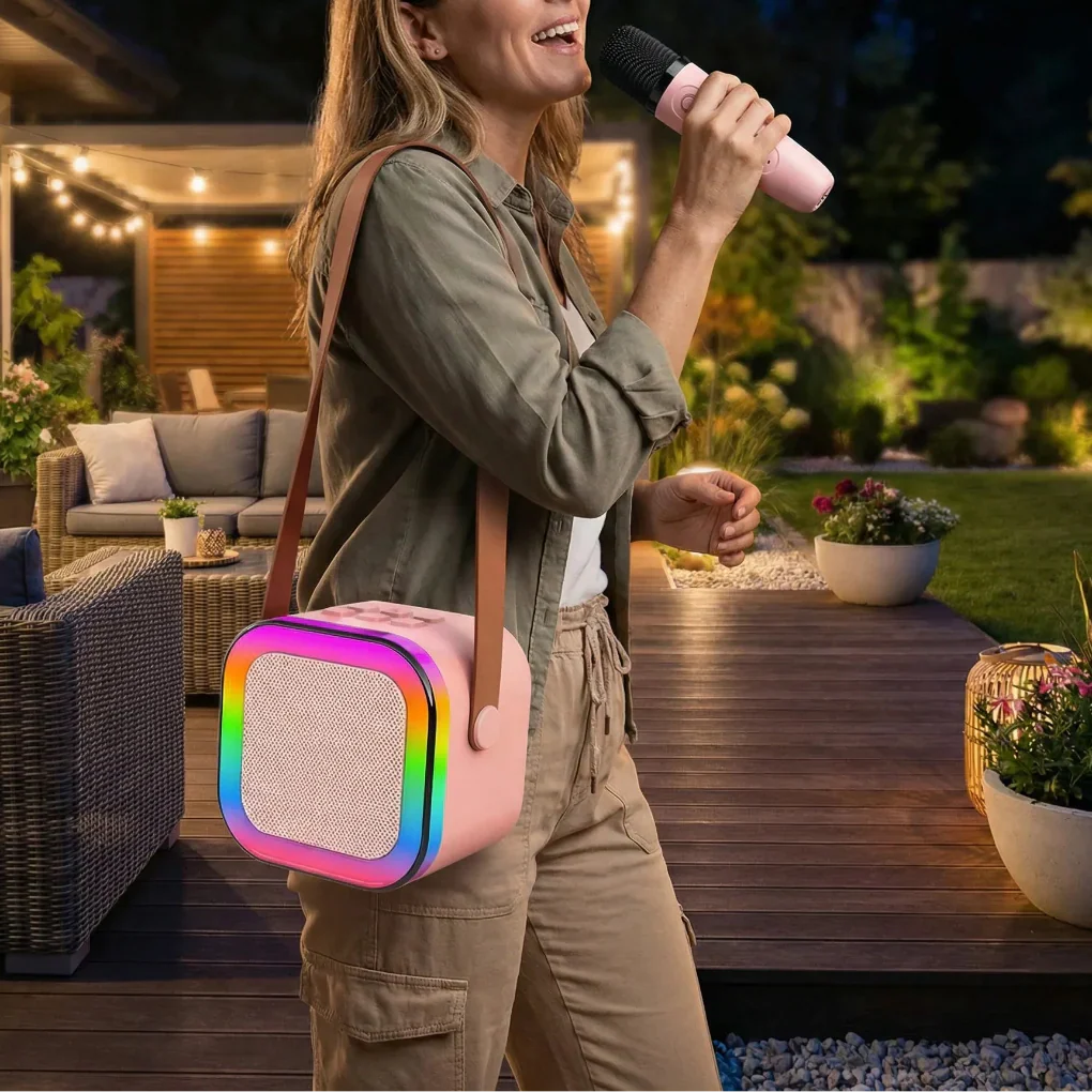 Set di Altoparlanti Karaoke Bluetooth Portatile