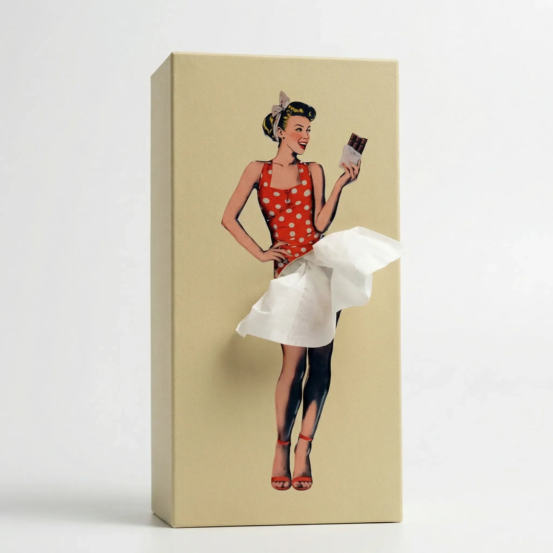 Skirtisse - Porta fazzoletti decorativo vintage in stile Pop-Art