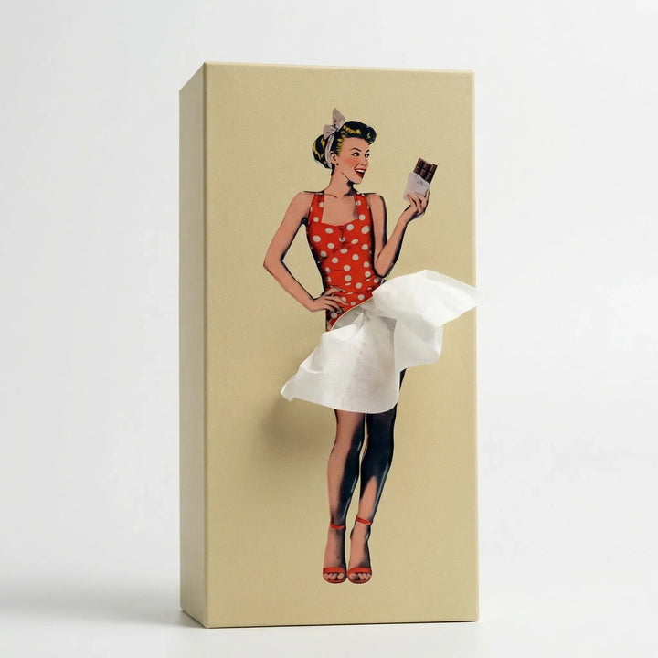 Skirtisse - Porta fazzoletti decorativo vintage in stile Pop-Art