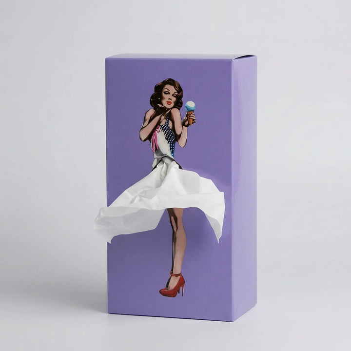 Skirtisse - Porta fazzoletti decorativo vintage in stile Pop-Art