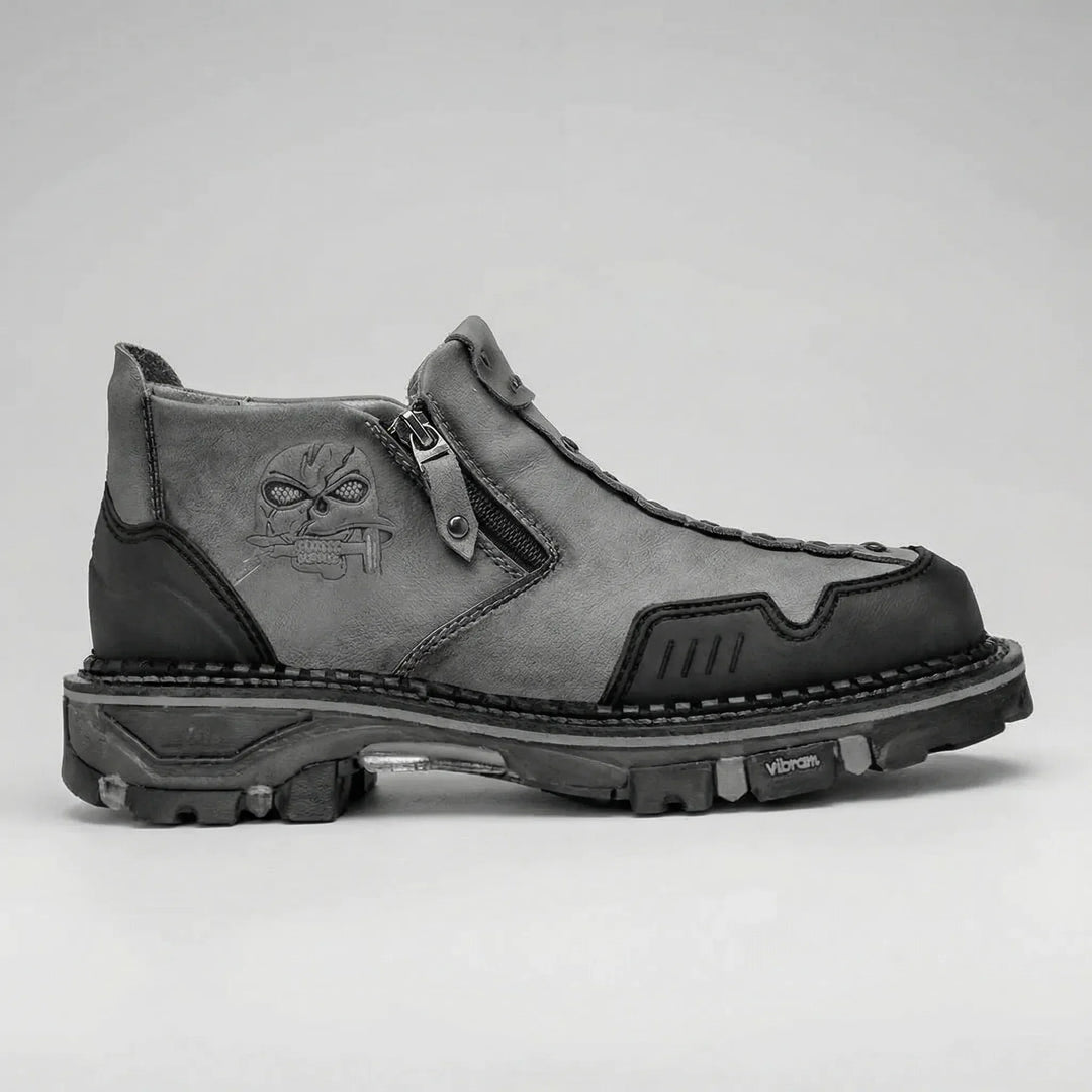 Skullgrip - Stivaletto da uomo con dettaglio a teschio