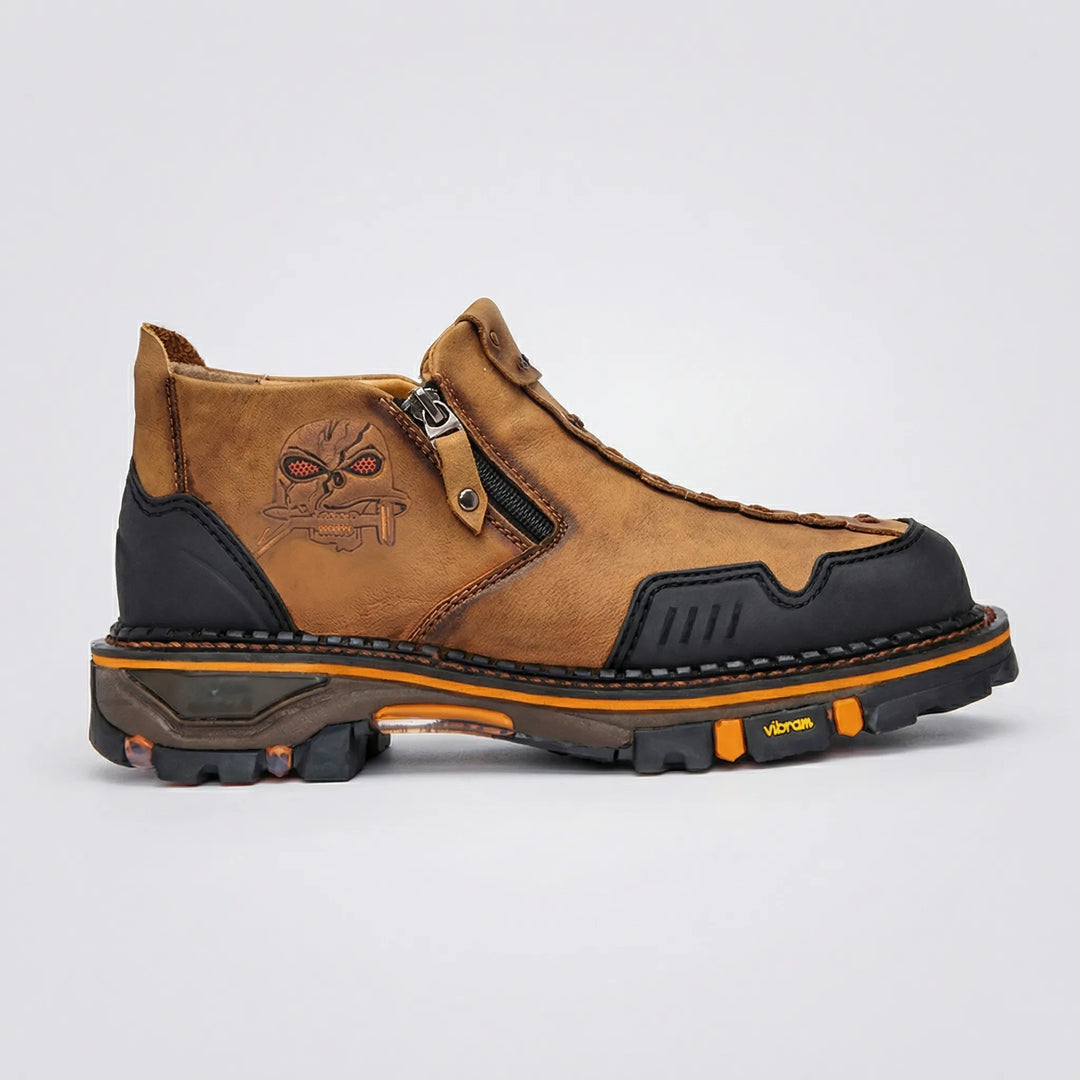 Skullgrip - Stivaletto da uomo con dettaglio a teschio