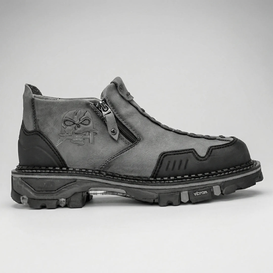 Skullgrip - Stivaletto da uomo con dettaglio a teschio