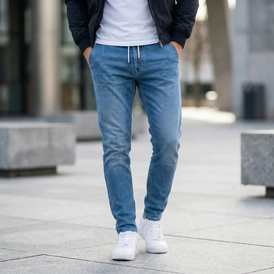 Slimvex - Jeans elasticizzati affusolati a vestibilità slim