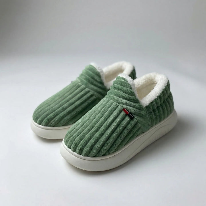 Slumbex - Pantofole da interno foderate in morbido peluche
