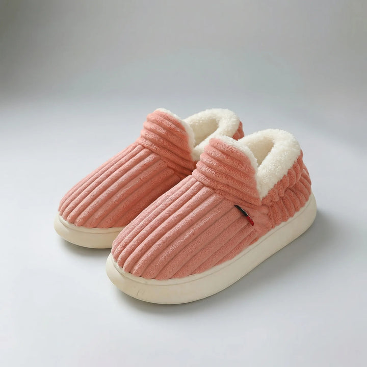 Slumbex - Pantofole da interno foderate in morbido peluche