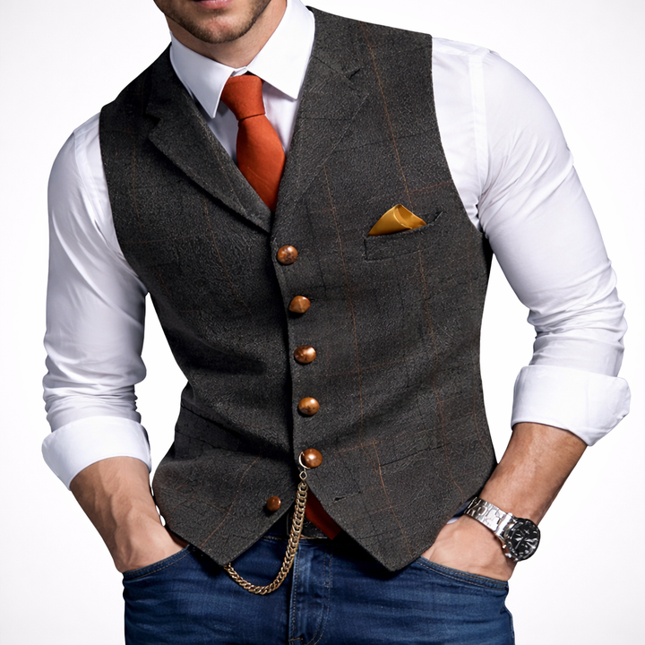 Gilet Button Slim Fit Uomo