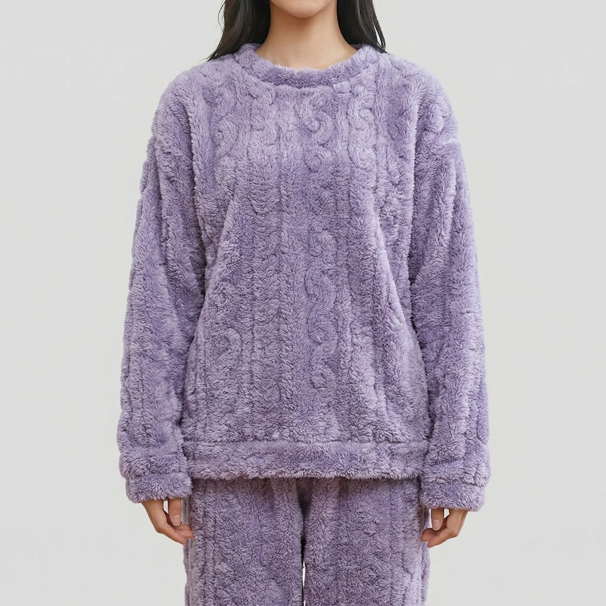 Set di Pigiama con Pullover in Fleece Abbinato