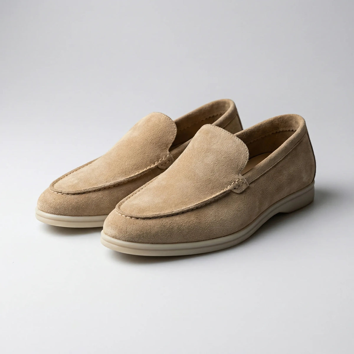 Mocassino in Suede Senza Lacci per Uomini