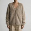 Cardigan Donna con Bottoni e Collo a V