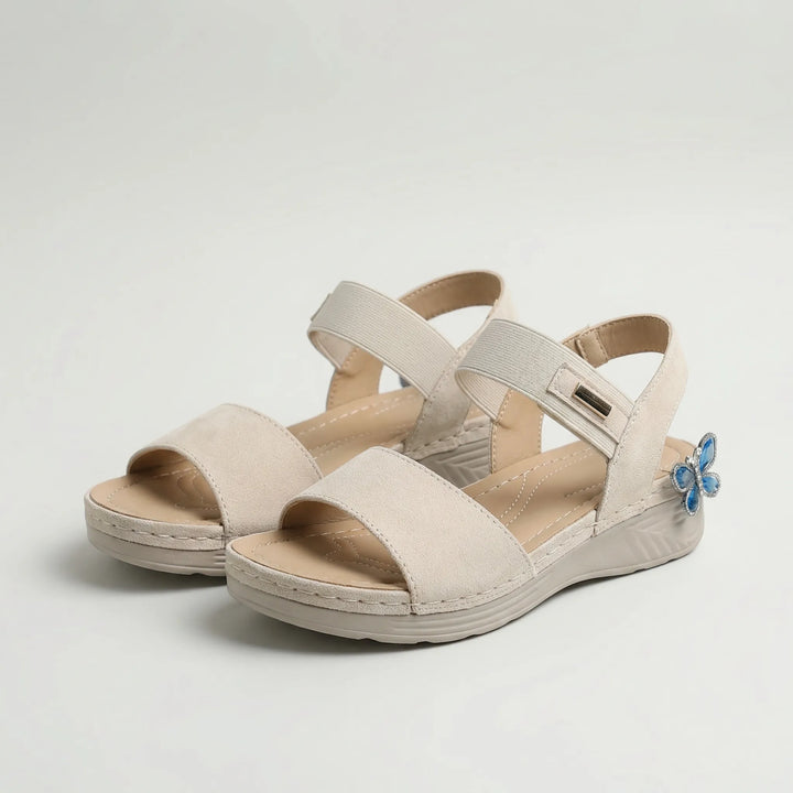 Solace - Open-Toe Cushioned Ankle Strap Sandal