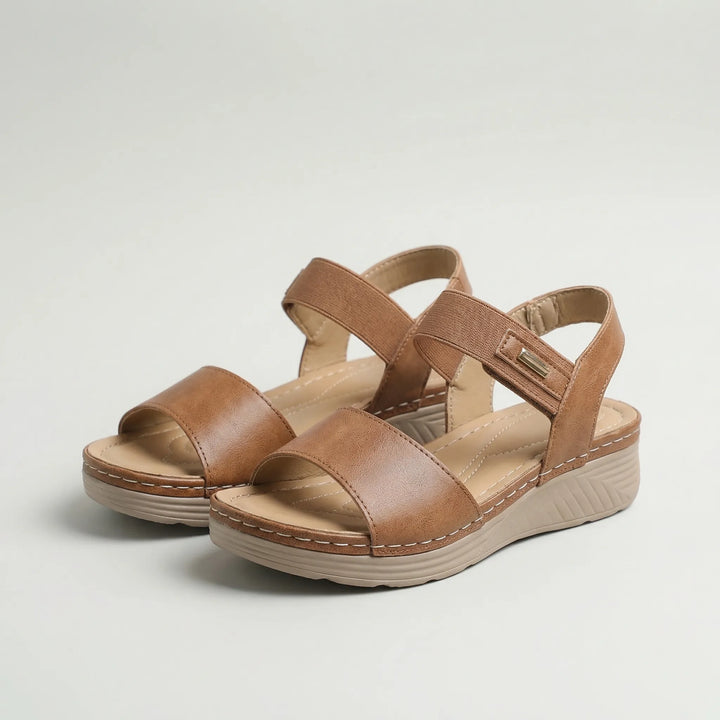 Solace - Open-Toe Cushioned Ankle Strap Sandal