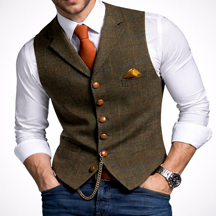 Gilet Button Slim Fit Uomo