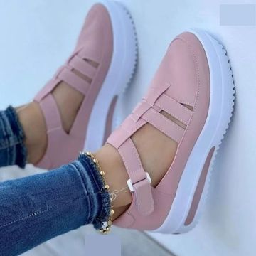 Scarpe aperte casual con chiusura a strappo da donna