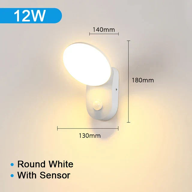 Applique LED da esterno 12 W con sensore di movimento PIR