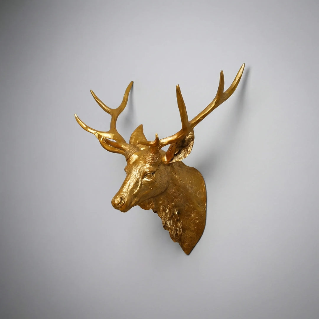 Stagvara - Scultura da parete a forma di testa di cervo finta