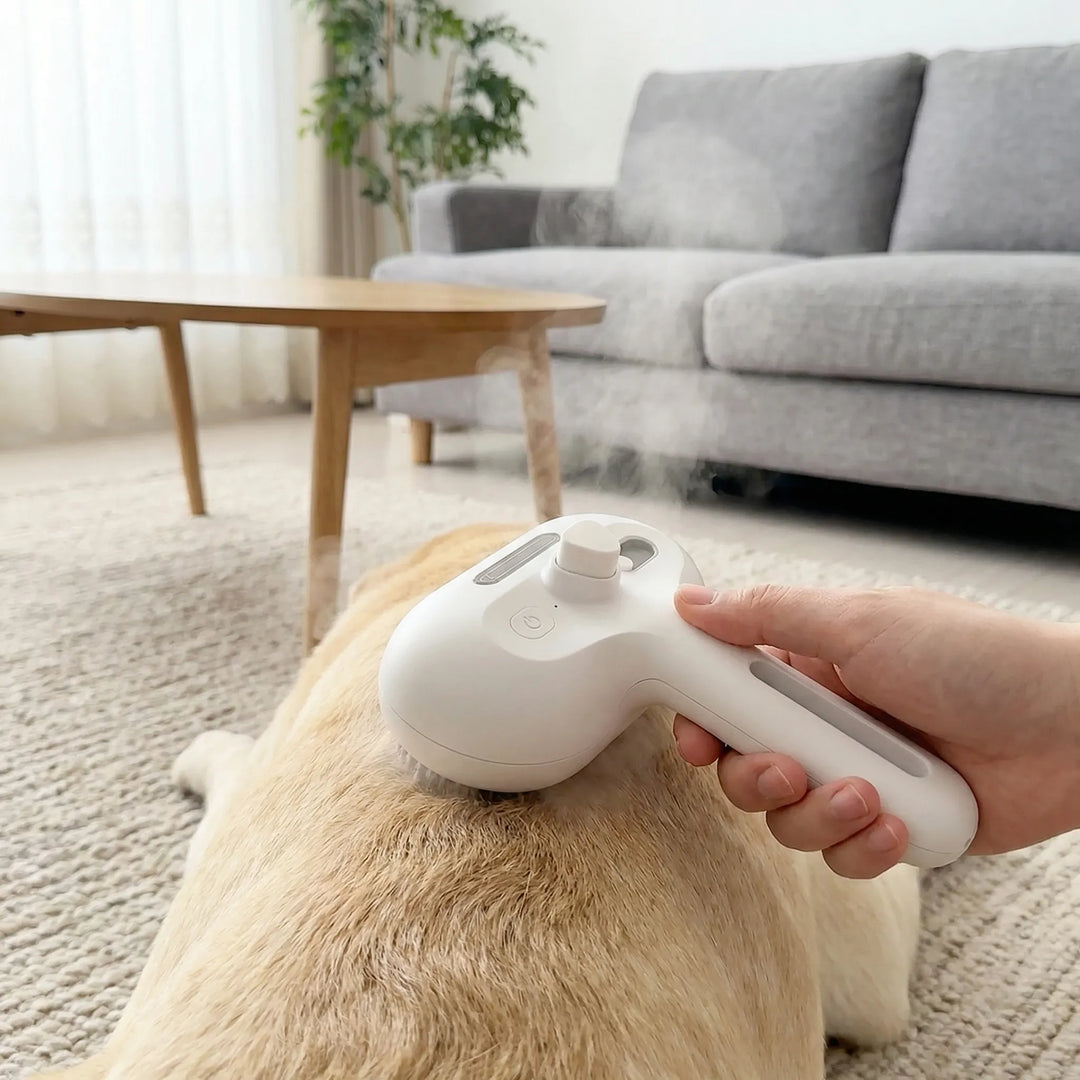 Steamify - Spazzola elettrica a vapore per la toelettatura dei cani