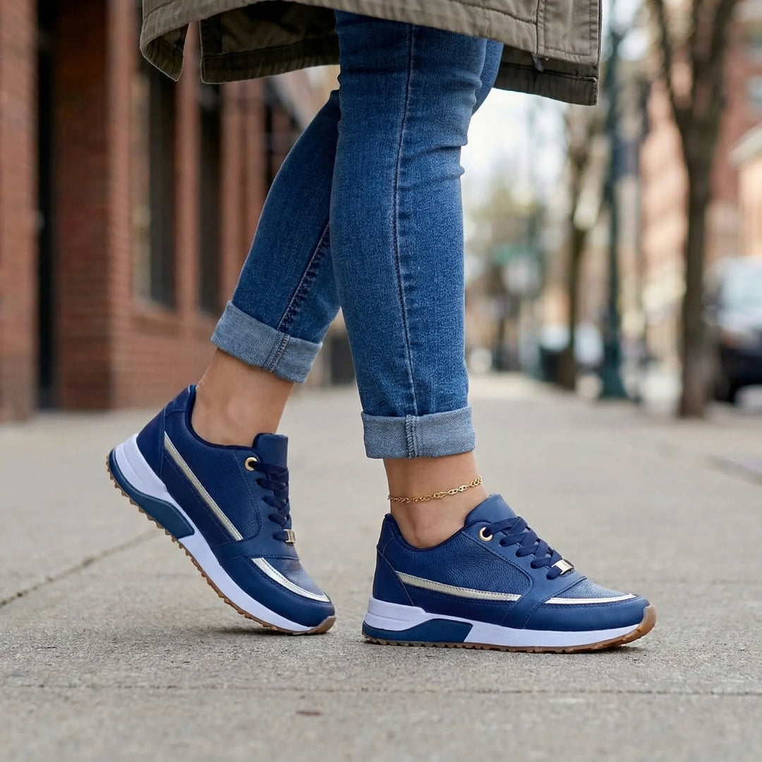 Stelvra - Sneakers da donna alla moda con lacci