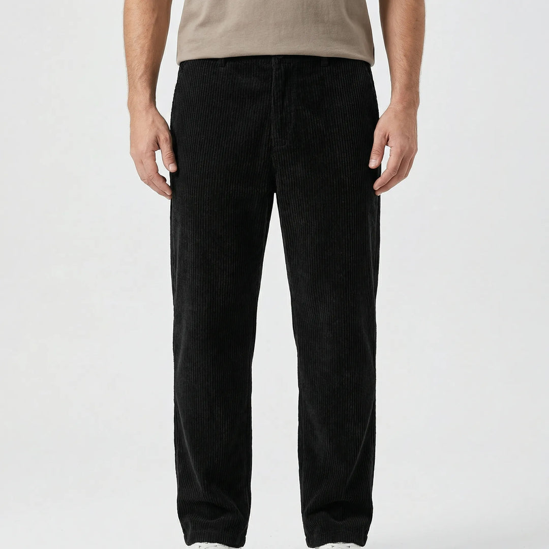 Straivex - Pantaloni casual a gamba dritta e vestibilità ampia